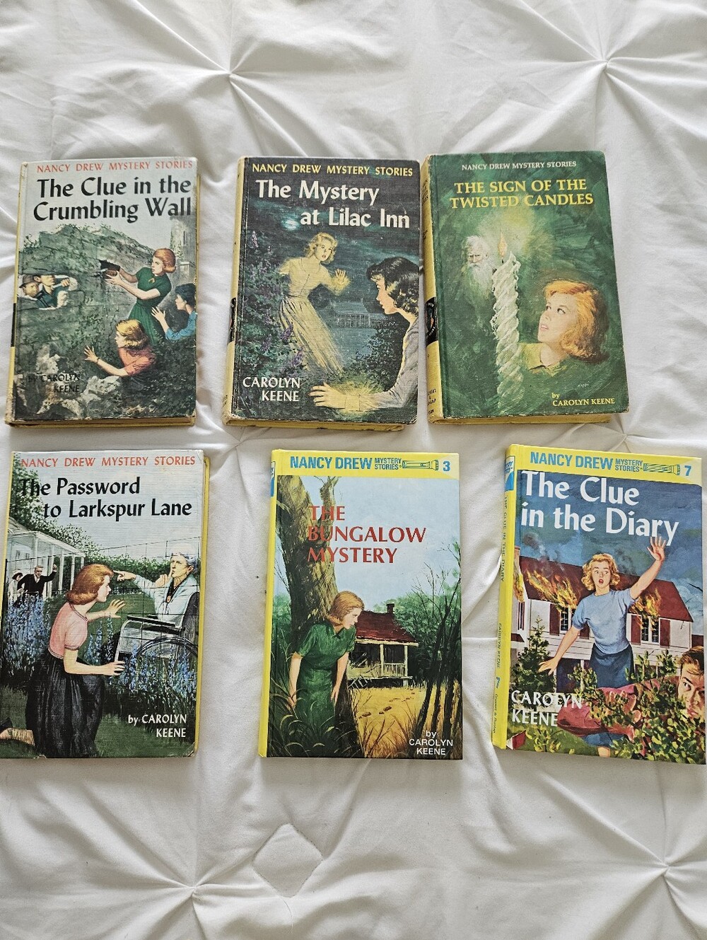 Vintage Nancy Drew Hardback Set Of Six